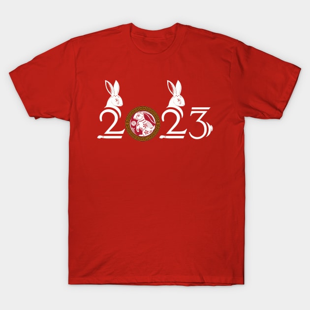 2023 Year of the Rabbit - Chinese Zodiac Chinese New Year 2023 T-Shirt by Sandra Holloman